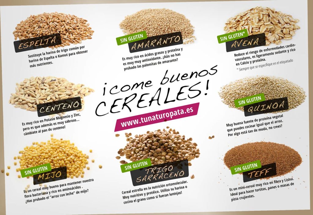 Trigo sarraceno, quinoa, centeno, espelta, amaranto, mijo. Guía de cereales y cómo cocinarlos
